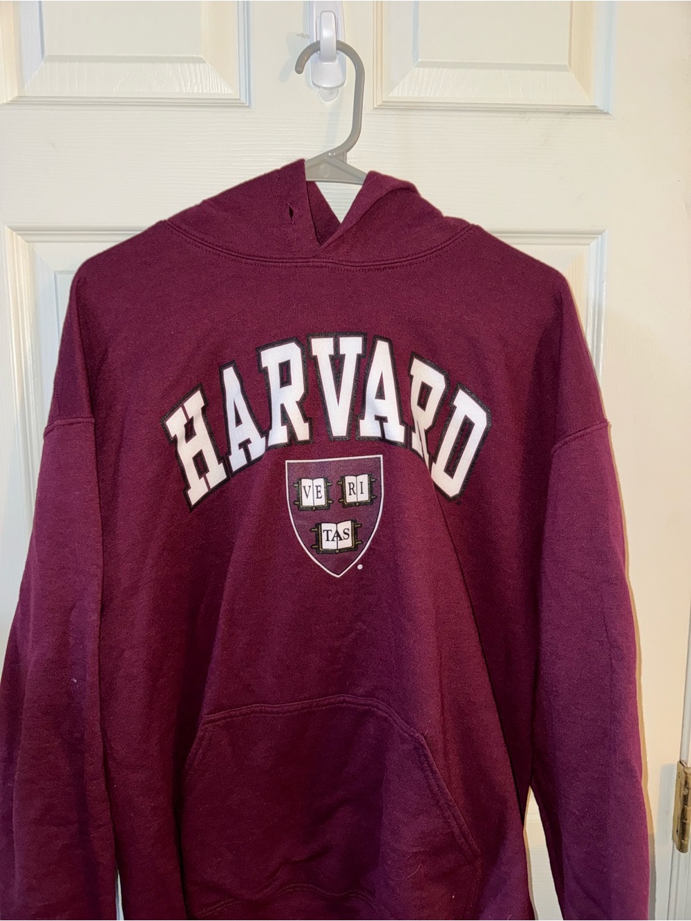 Gildan Harvard Maroon Hoodie with Crest